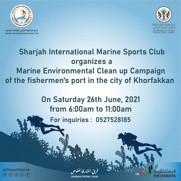 Marine Environmental Clean Up Campaign 26th June, 2021 Sharjah